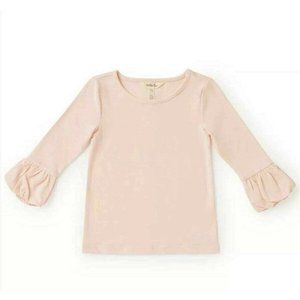 Matilda Jane Softest Pink 3/4 Sleeve Ruffle Tee Size 2